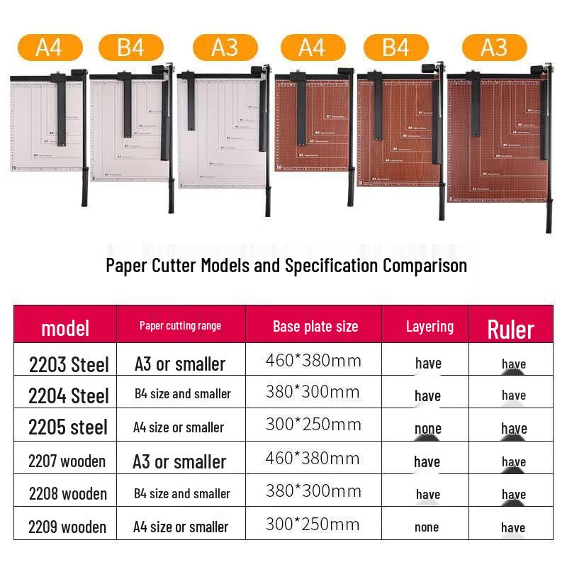 M&G A3 Wooden Paper Cutter CN plug (adapter included)