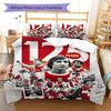 AFC Ajax  Pattern Bedding Quilt Set Quilt Cover Pillowcase Home Decoration Birthday Gift (1 * duvet cover + 2 * pillowcase, without core)