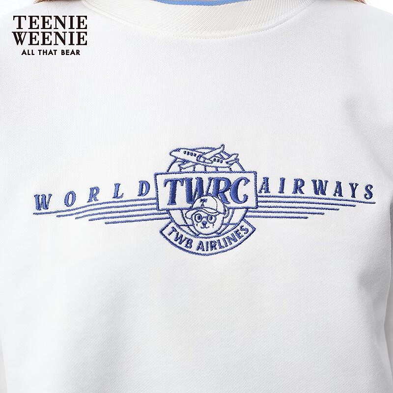 Teenie Weenie Women's Casual Bear Crew Neck Sweatshirt