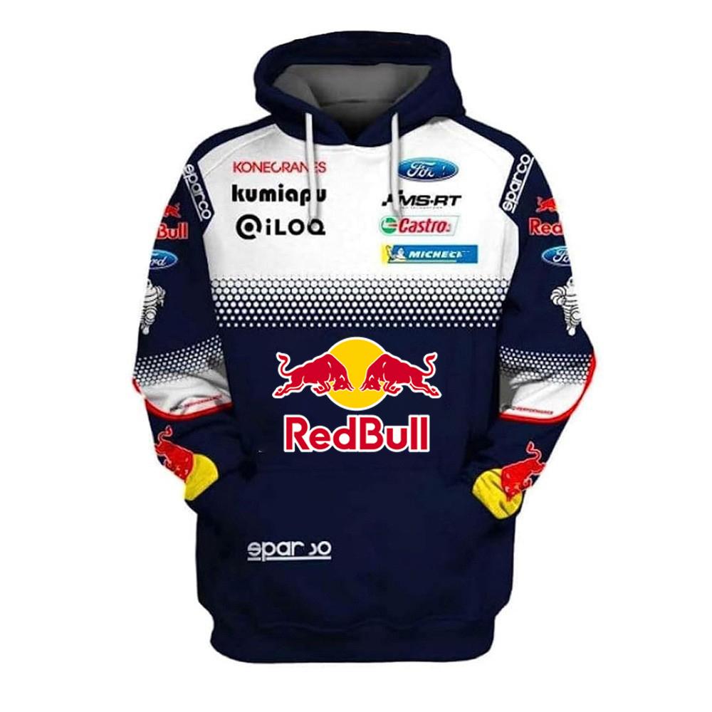 Red Bull 2026 Mannen Lente en Herfst  F1 Racing en Motor Kleding,  Niche Stijl, Nieuw Bedrukte Lange Mouwen Stijl L