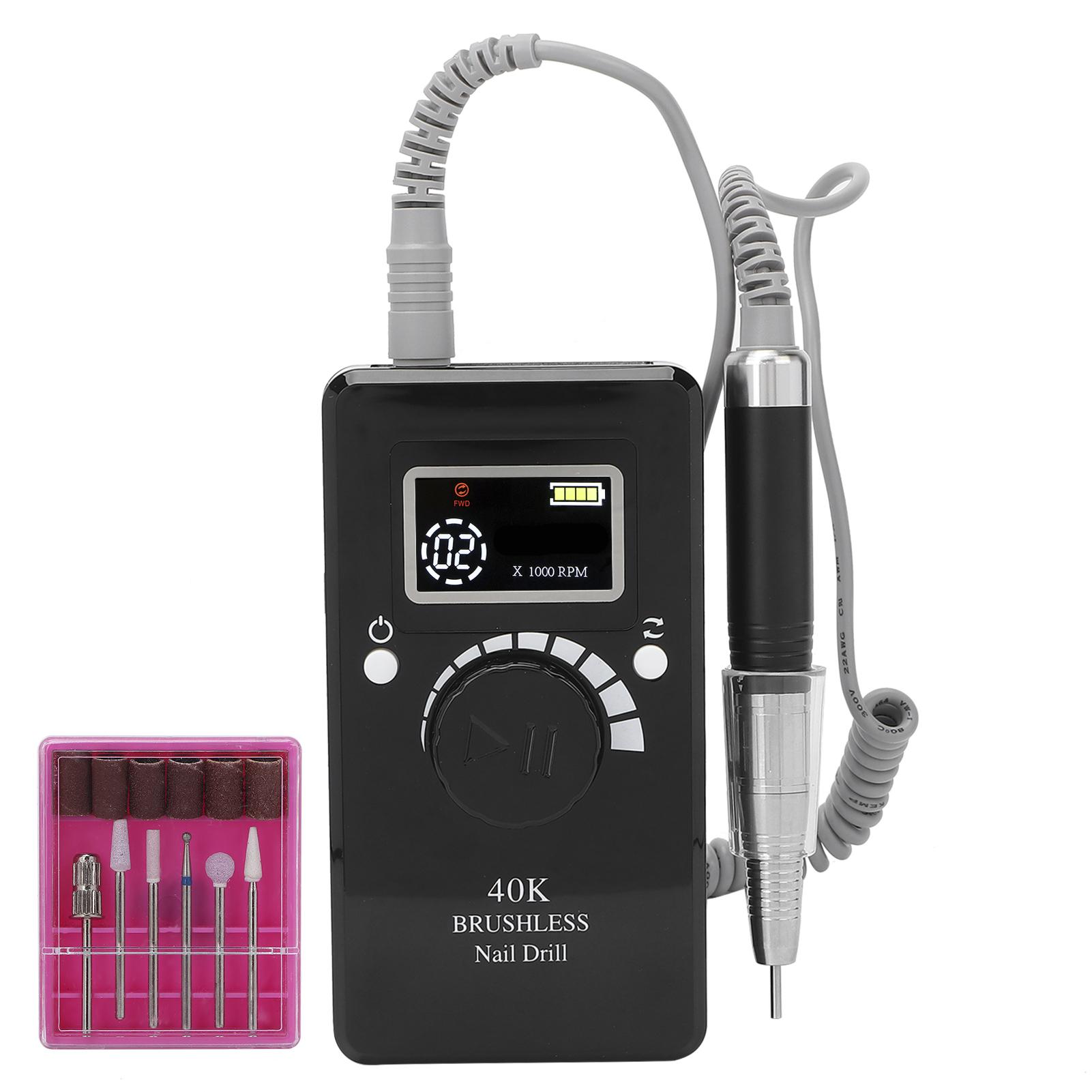 

Портативный маникюрный педикюрный набор для маникюра и педикюра, электрическая дрель для ногтей, инструменты для полировки и придания формы ногтям