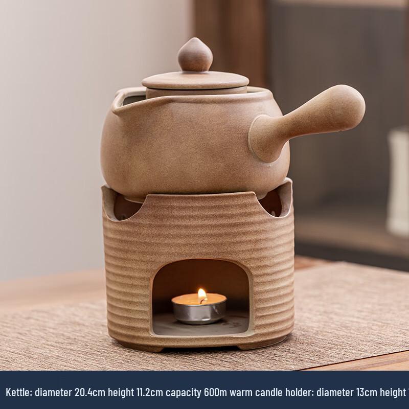 Meijin Vintage Wood-Fired Ceramic Tea Kettle Set