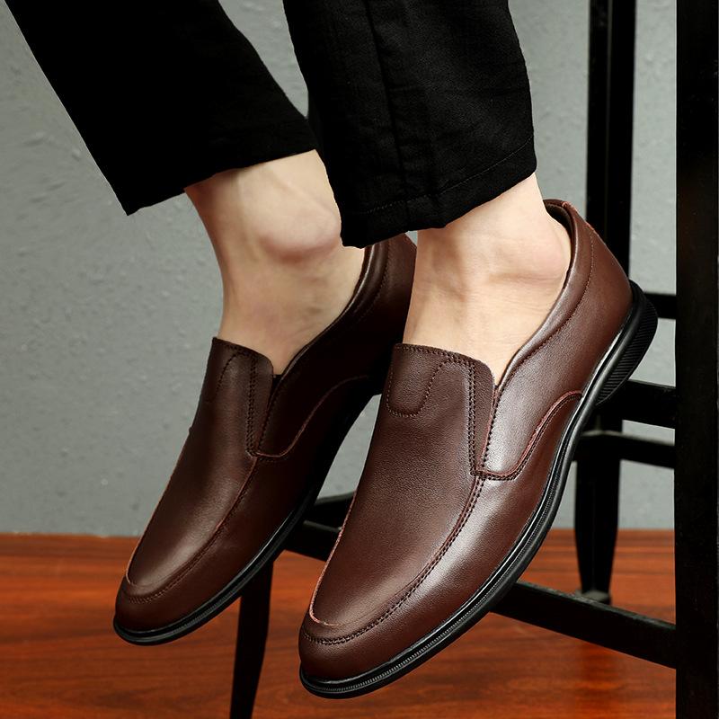 

Autumn men s casual leather shoes men s shoes foot cover soft sole breathable men s fashion shoes tide 38