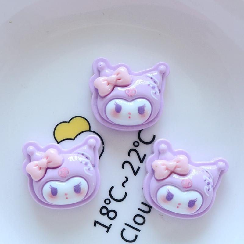 10Pcs Kawai Bright Surface Sandwich Biscuit Animal Series Resin Flat Back Scrapbook Figurine Diy Bow Decor Accessories Crafts A9