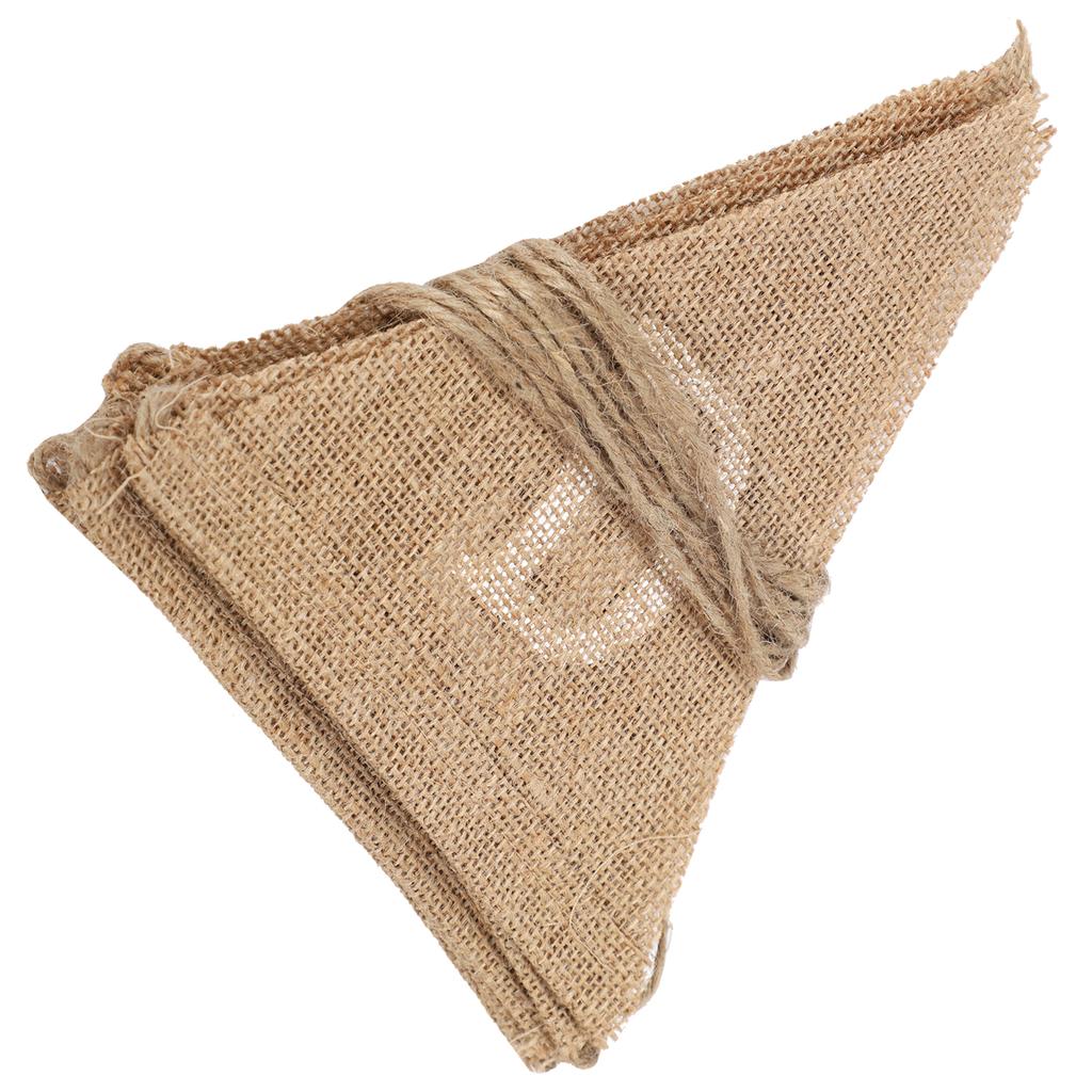 Jute Vimpelflagg Just Married Alla hjärtans dag Bröllopsfest Hängande Banner DIY Fotorekvisita