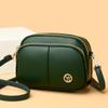Fashion Brand Crossbody Bag for Women Solid Color PU Leather Small Shoulder Bags Luxury Designer Female Zipper Handbag and Purse