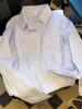 Women's Blue Striped Shirt Jacket - Loose, Casual Layering Cardigan Top for Spring and Autumn