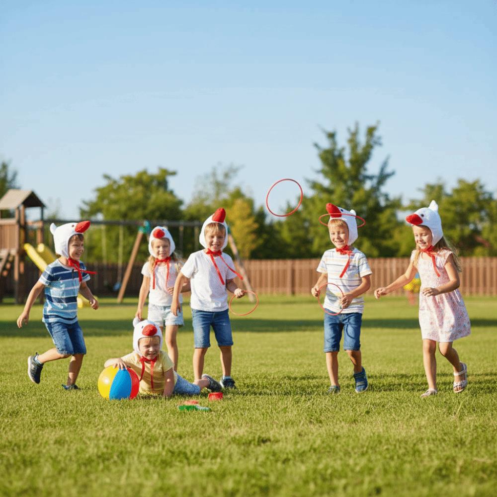 Funny Style Plush Animal Headwear Cute Shape Animal Hood Hat Goose Costume Hat  Halloween Event