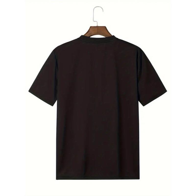 European sizes Men'S Casual Summer T-Shirt - "Spider Mom" Graphic, Short Sleeve, Round Neck, Knit Fabric, Outdoor Activity Wear