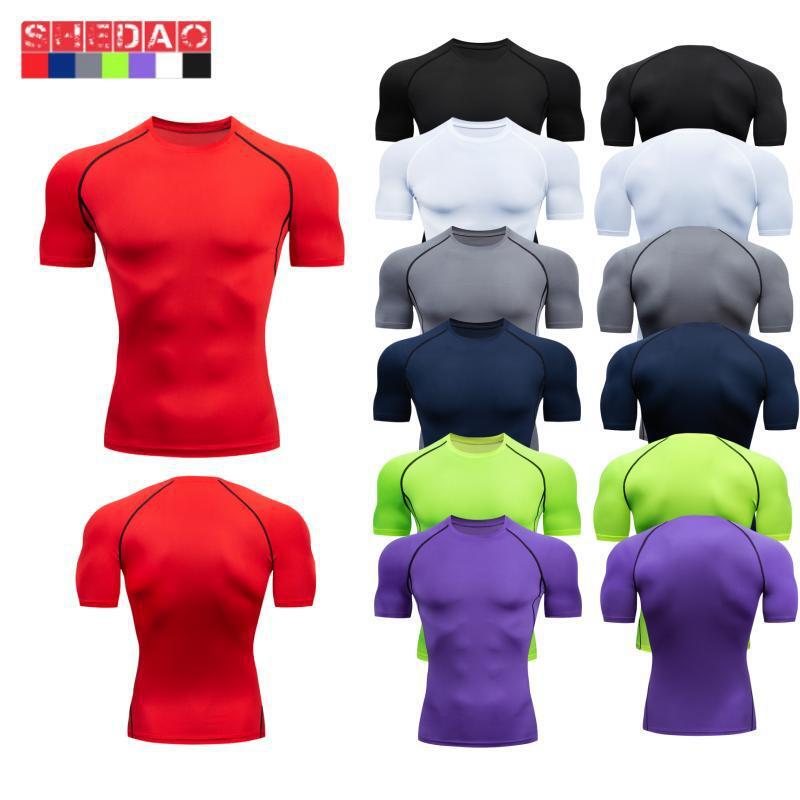 

Men s Quick-Dry Compression Sports Tee for Running and Cycling S