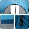 Tipi Tent with Roof Blue 6 Person Polyester and Steel
