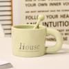 Simple Mug High Value Ceramic Water Cup Milk Cup Office Men's High End Exquisite Coffee Cup for Girls