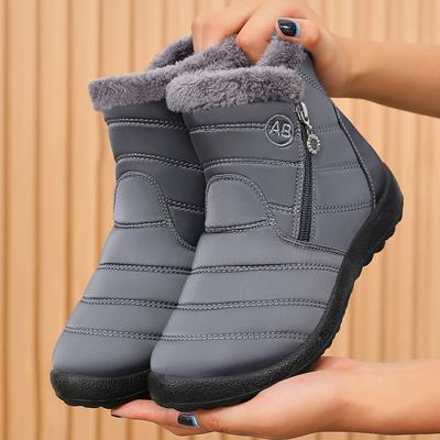 Damenstiefel Warme Winterstiefel Knöchelfell Bota Winterschuhe Für Damen Wasserdichte Schneestiefel Weibliche Kurze Botines