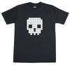 Mens T Shirt 8-Bit Retro Geek Novelty Pixel Skull 100% Preshrunk Tee