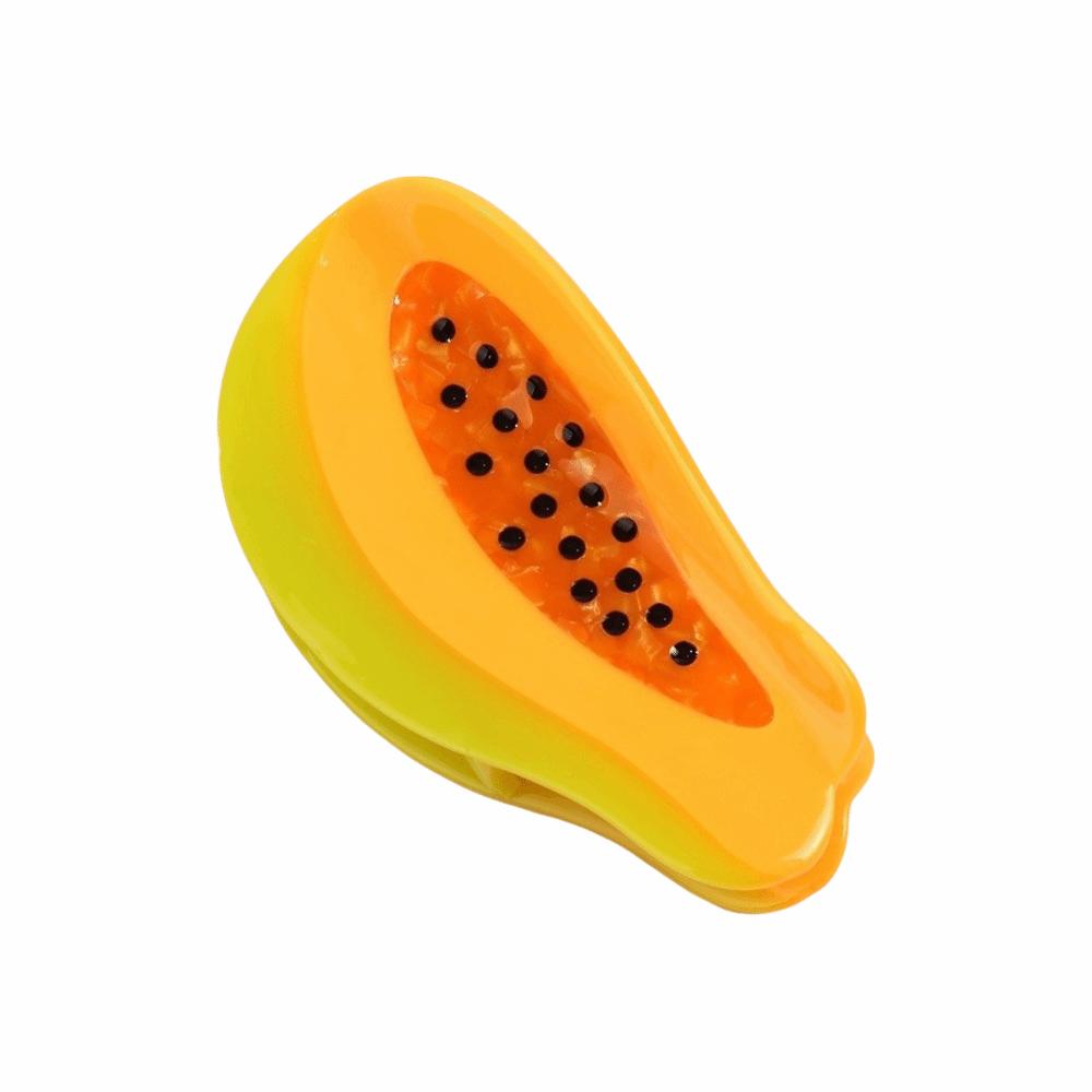 Non Slip Fruit Hair Claw Secure Hold Shark Hair Grip Temperament Acetate Hair Clips  Ponytails