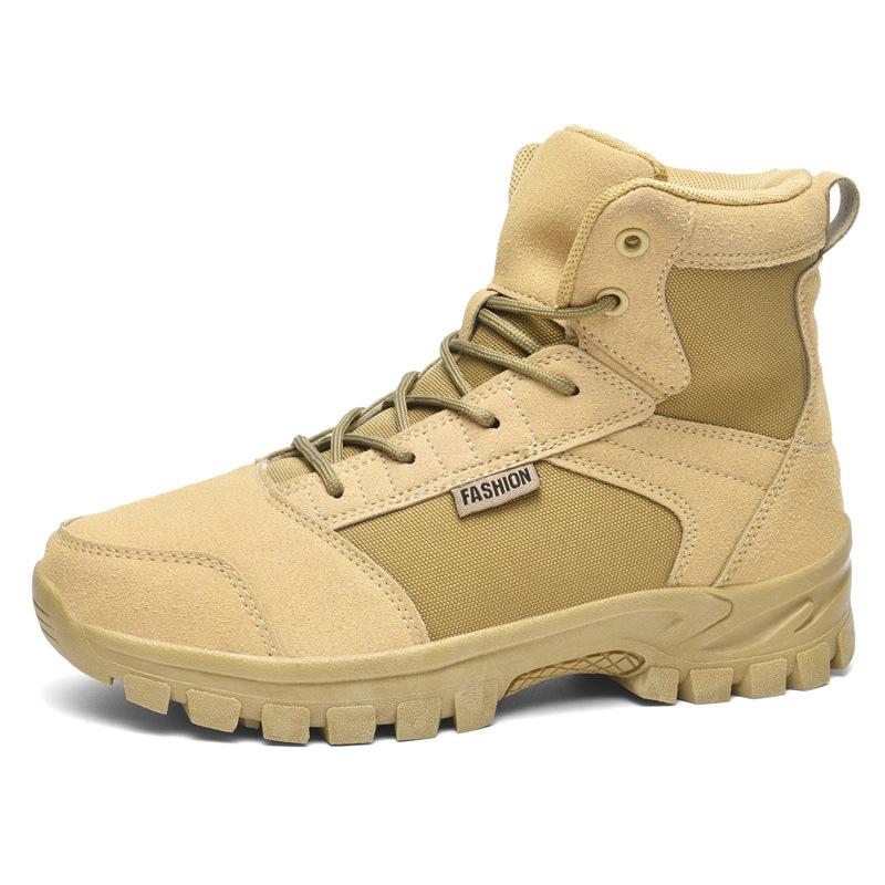 New High-top Outdoor Military Boots Desert Boots Hiking Shoes Mountaineering Boots Martin Boots Anti-skid Combat Training Boots Wholesale