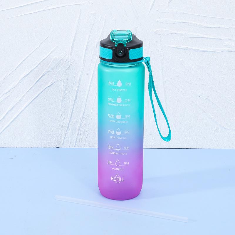 High-Capacity, Heat-Resistant Plastic Sports Water Bottle for Outdoor Activities