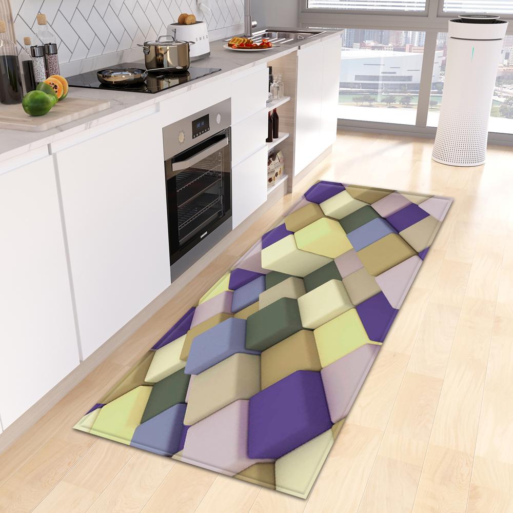 Kitchen Mat Home Bedroom Entrance Door Mat Living Room Floor Carpet Corridor Balcony Door Non-slip Carpet