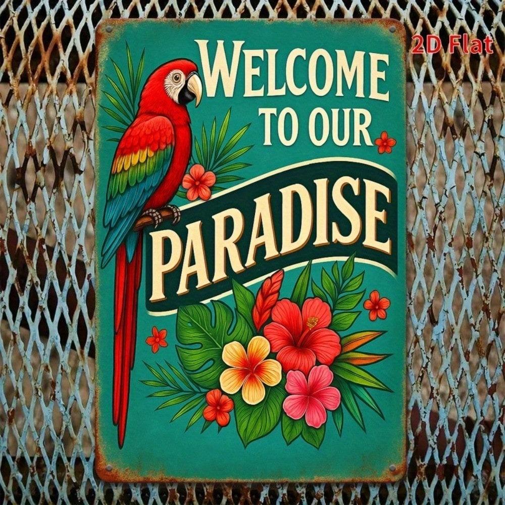 Retro Style Metal Sign for Home Decor
