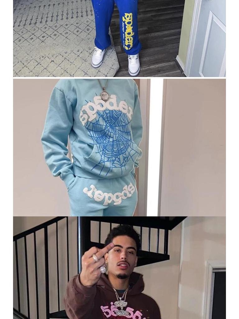 Sp5der Hoodie: Young Thug Spinnennetz-Stil Hip-Hop Sweatshirt-Set