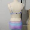2024 Trendy European & American Shell Hard Cup Sexy Three-Piece Beach Swimsuit