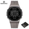 NAVIFORCE Digital Watch for Men Boy Waterproof Silicone Strap LCD Dial Luminous Countdown Boy Men's Sports Multifunctional Watch NF7117
