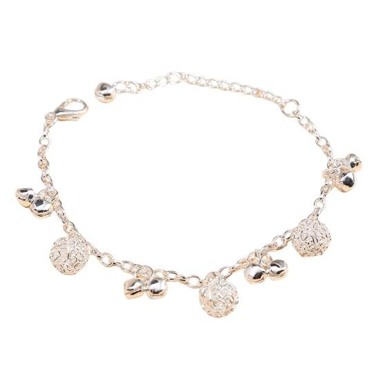 

Браслет в стиле ретро в этническом стиле, подвеска-колокольчик, регулируемая удлиненная цепочка, пляжный ножной браслет 2 в 1, браслет для девочек, ювелирное изделие, подарок