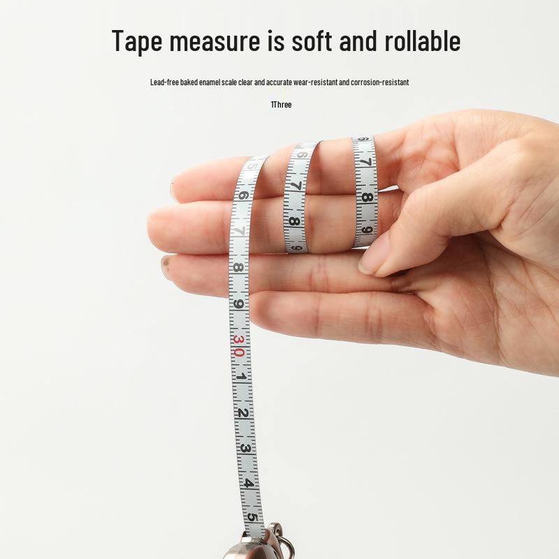 Tragbares Mini-Maßband - 2m Hochpräzises Weichstahl-Lineal für den Hausgebrauch
