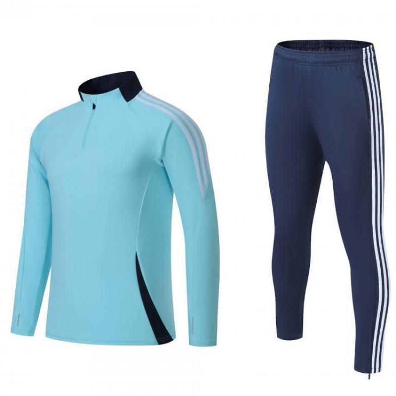 Unisex Long Sleeve Athletic Training Set Quick-Dry Breathable Gym Running Workout Clothes