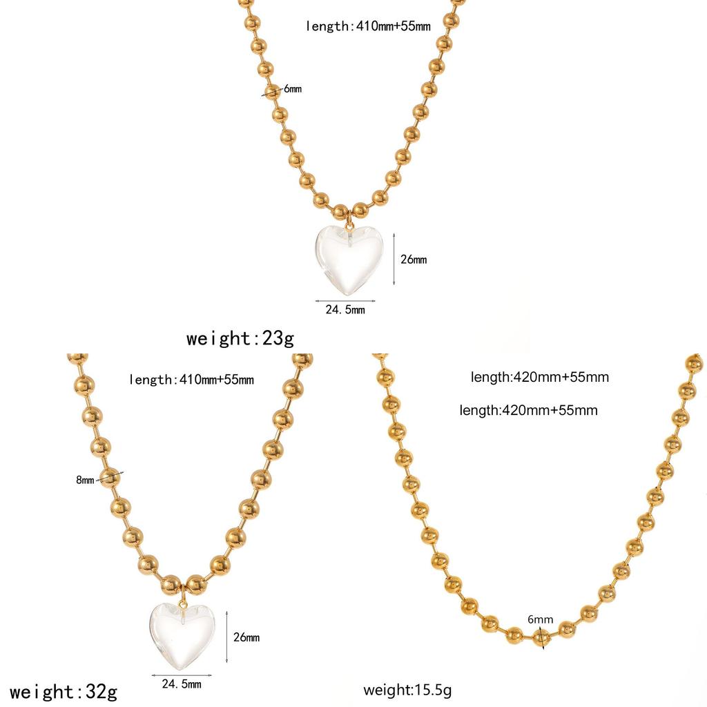 Style Heart Necklace For Women Stainless Steel Durable Jewelry Gift For Fashion Lovers