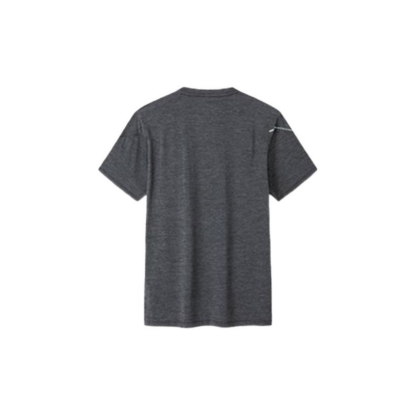Anta Printed Logo Solid Color Round Neck T-Shirt Men Tops Black 952227106-5