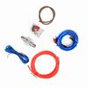 Car 10GA Power Amplifier Subwoofer Audio Speakers Replacement Zinc Alloy Wire Set Kit