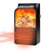 Customizable 3D Flame Mini Electric Stove Heater 900W Electric Fireplace Heater with Remote Plug in Wall Portable
