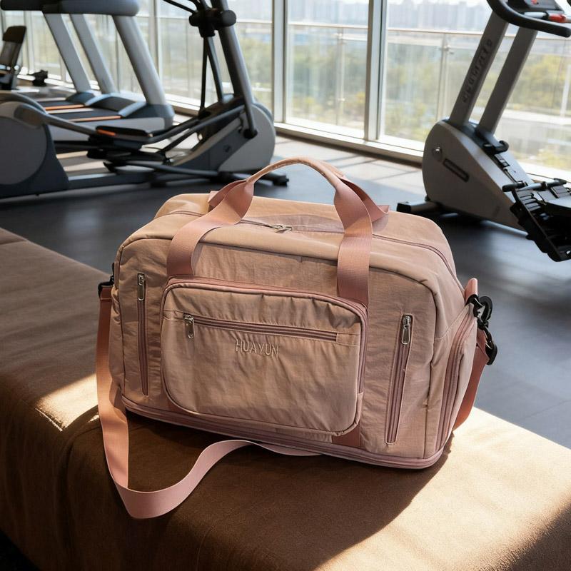 Dry And Wet Separate Gym Bag Large Capacity Travel Bag With Separate Shoe Bin Sports Bag Women's Portable Crossbody Bag