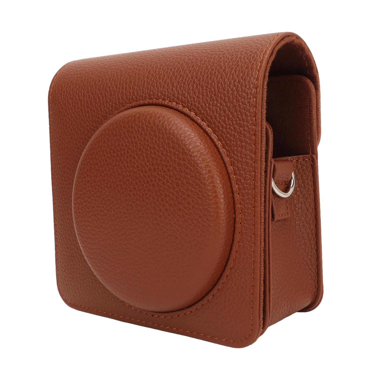

Винтажный чехол для камеры Коричневая искусственная кожа Съемная передняя секция с регулируемым плечевым ремнем Камера