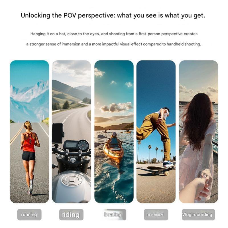 Supporto morsetto multifunzione per fotocamera con rotazione a 360° per action cam, clip per cappello, adattatore, supporto per sport