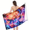 Dynamic Anime Duo Bath Towel - Soft, Super Absorbent & Vibrant Design for Everyday Use & Perfect Gift for Anime Fans