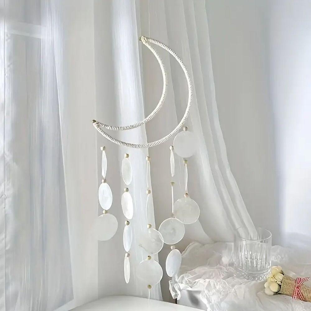 Handmade Small Hanging Wind Chimes Colorful Moon Dream Catchers  Home Decoration