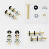 Strong Toilet Tank Mounting System Rustproof Metal Bolts Locking Nuts Sealing Gaskets Universal Application for House