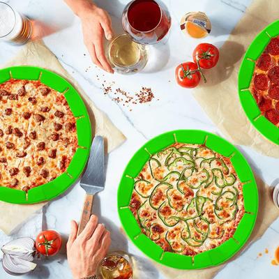 Silikon Pajskalsskydd Justerbara 8,5-11,4 tum Pizza Kantskydd Återanvändbart Bakningsskydd för Perfekta Pajkanter