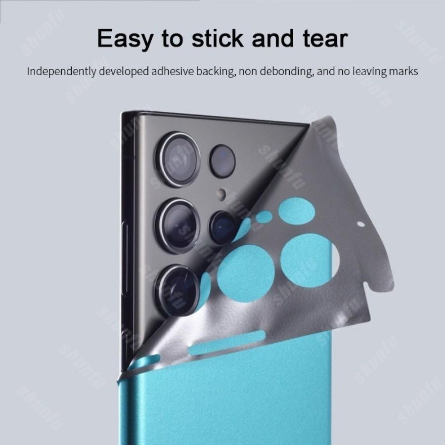 Samsung Galaxy S26 S25 S24 Ultra S24 Plus S24+ Ice Surface Colorful Film Wrap Skin Phone Back Screen Protector Sticker