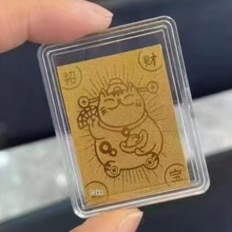 Pure Gold 999 Mobile Phone Sticker for Good Luck and Wealth