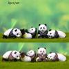 Cute Panda Shape Diy Pvc Miniature Succulent Garden Ornament Set For Home Decor