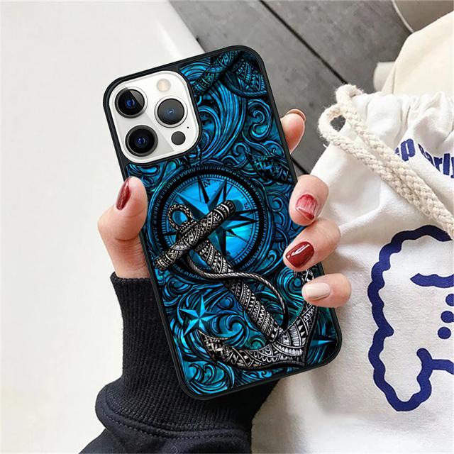 A-an-chor nautical ocean tattoo star graphic Phone Case Cover For iPhone 17 Air 15 16 Pro Max 14 13 12 11 Pro Max Plus