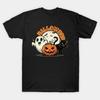 Halloween T Shirt Ghost Pumpkin Black Cat Full Moon Vintage Fashion Unisex Soft Stretched Stylish Slightly Streetwear