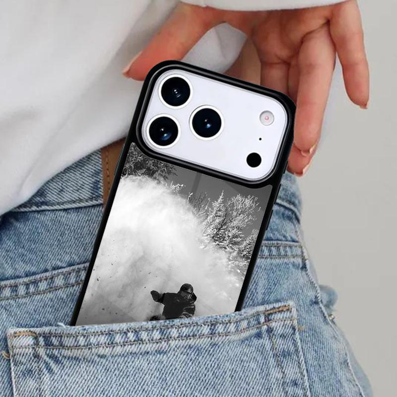 

Sports Snowboarding Phone Case for iPhone 17ProMax 12 13 14 15 16e 17 Pro Max Plus Air Cover iPhone 15 Pro Max