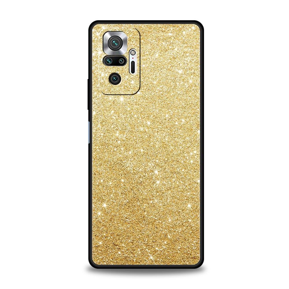 Phone Case Cover for Redmi 14C 10C Note 15 14 13 12 10 11 Pro Plus K40 5G Soft TPU Shockproof Fundas Shell Pink Glitter Capa Bag