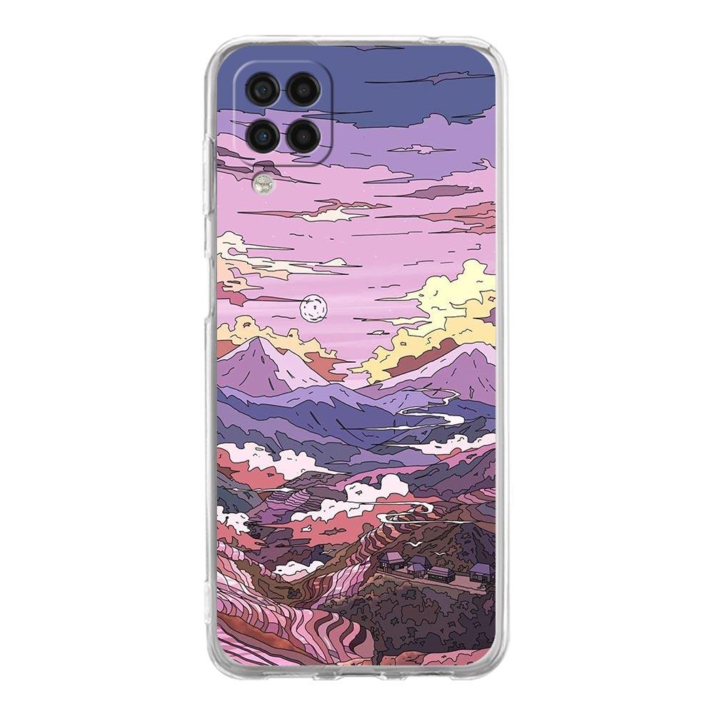 INS Japan Sunset Scenery Phone Case For Samsung A51 A71 A21S A12 A11 A31 A41 A01 A03S A22 A13 A33 A73 A53 A52 A32 5G A23 Cover