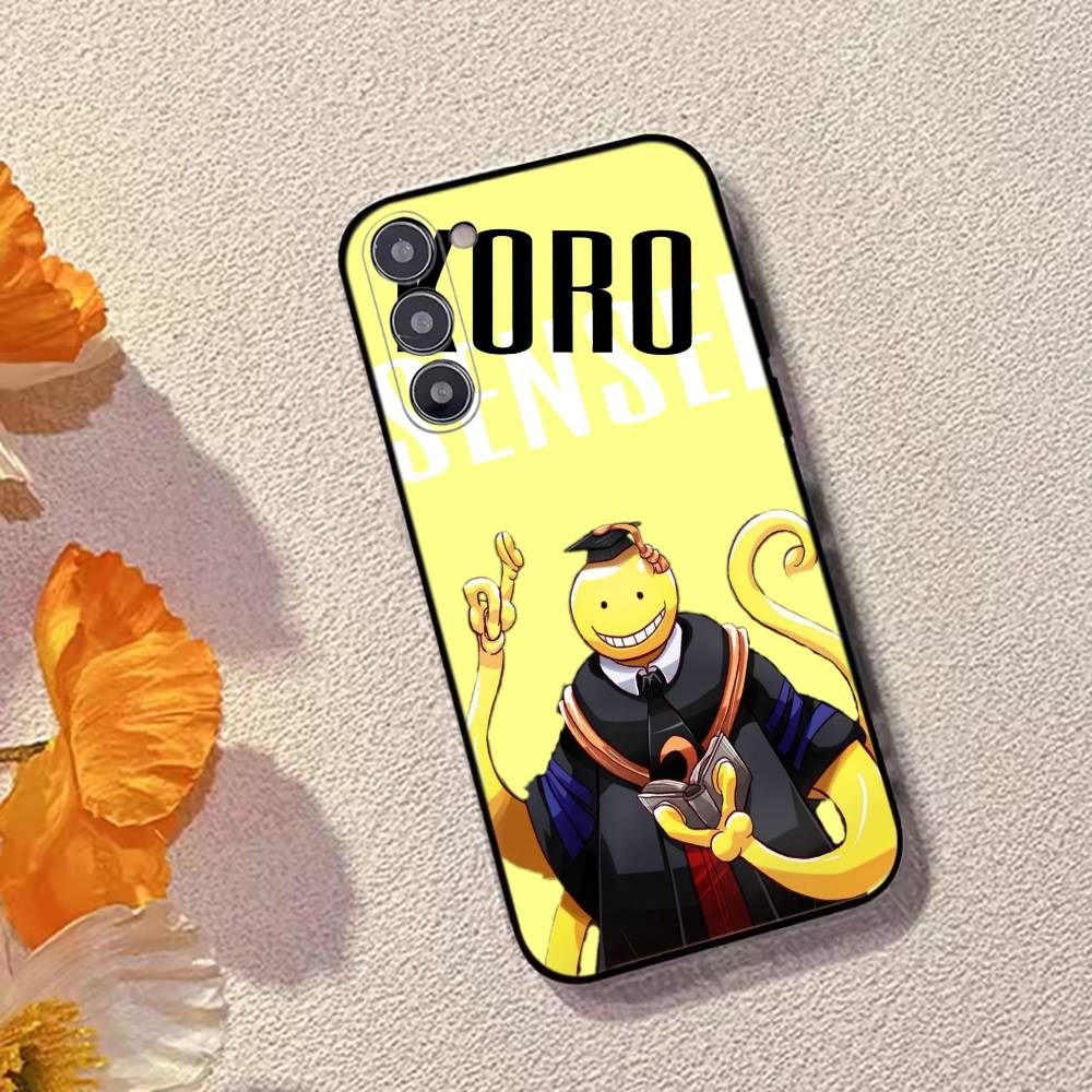 Anime Assassination C-Classroom Phone Case For Samsung Galaxy A73,A72,A71,A70,A53,A52,A51,Soft Silicone Black Cover