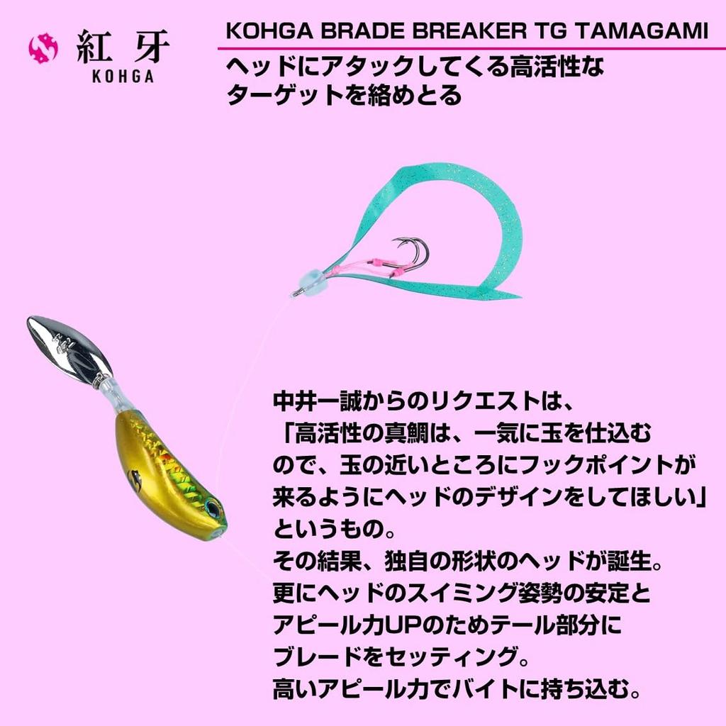 Daiwa (DAIWA) Lure Kouga Blade Breaker TG Tamakami Amadai Tune 150G Keimura Silver